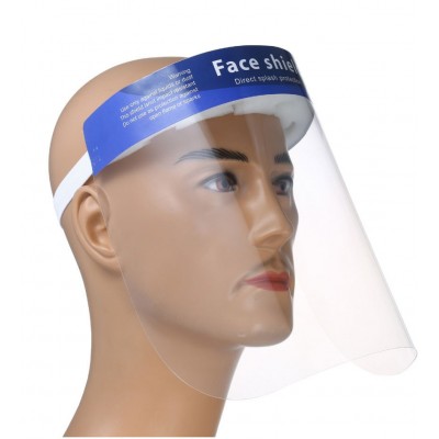 Diy Adjustable Plastic Visor Washable Anti Droplet Dust-proof Clear Transparent Protective Face Shield Mask